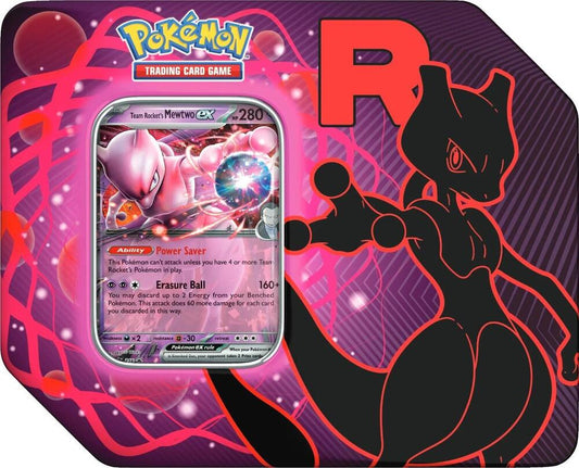Team Rocket Tin [Team Rocket's Mewtwo ex] Miscellaneous Cards & Products Pokémon card
