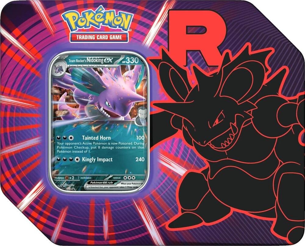Team Rocket Tin [Team Rocket's Nidoking ex] - Miscellaneous Cards & Products