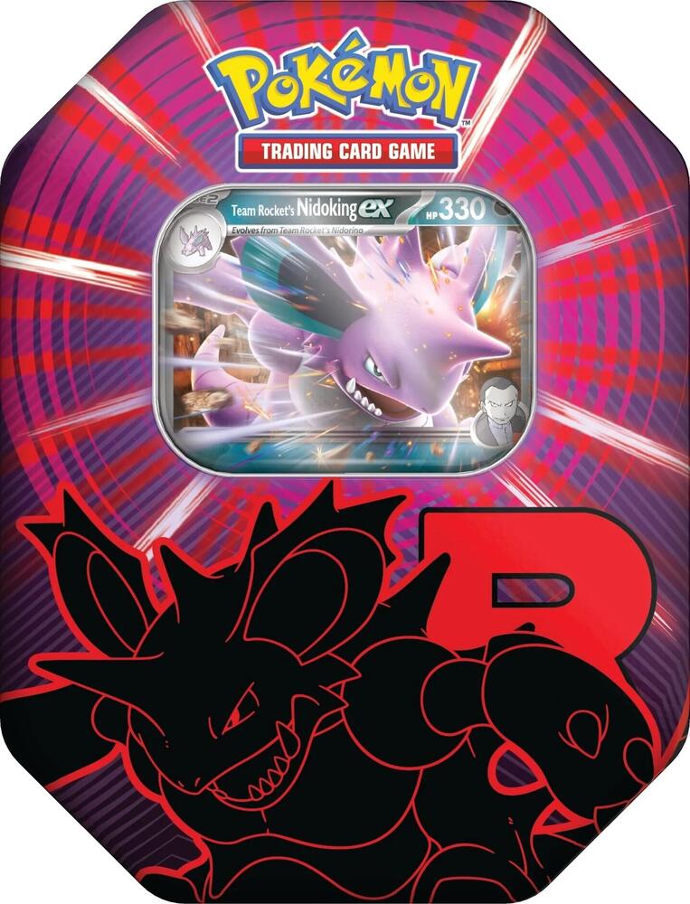 Team Rocket Tin [Team Rocket's Nidoking ex] (International Version) - Miscellaneous Cards & Products