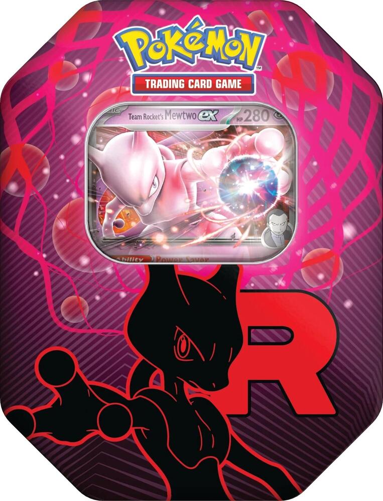 Team Rocket Tin [Team Rocket's Mewtwo ex] (International Version) - Miscellaneous Cards & Products