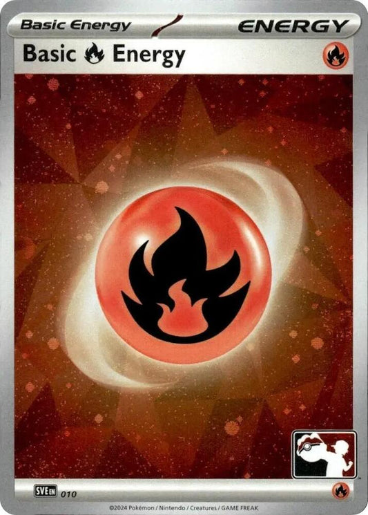 Basic Fire Energy - 010 (Cosmos Holo) 010 Common Prize Pack Series Cards Pokémon card