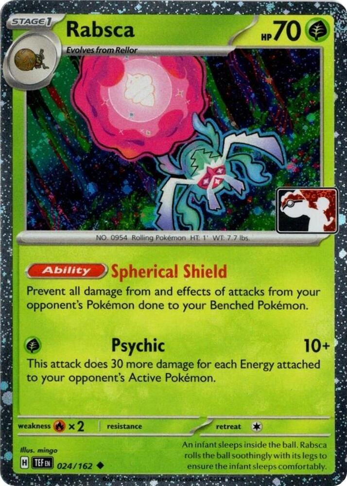 Rabsca - 024/162 (Cosmos Holo) 024/162 Uncommon Prize Pack Series Cards Pokémon card