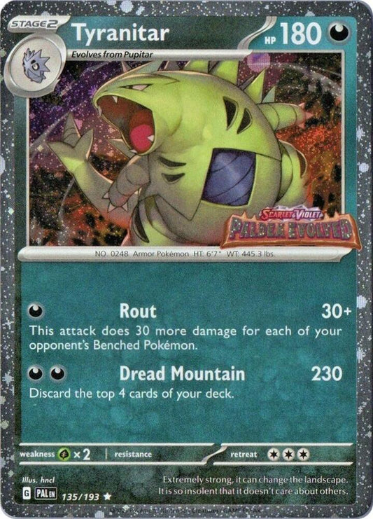 Tyranitar (Paldea Evolved Stamp) - 135/193 Promo Miscellaneous Cards & Products