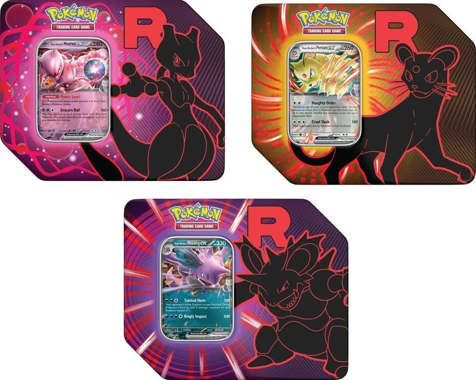 Team Rocket Tin [Set of 3] - Miscellaneous Cards & Products