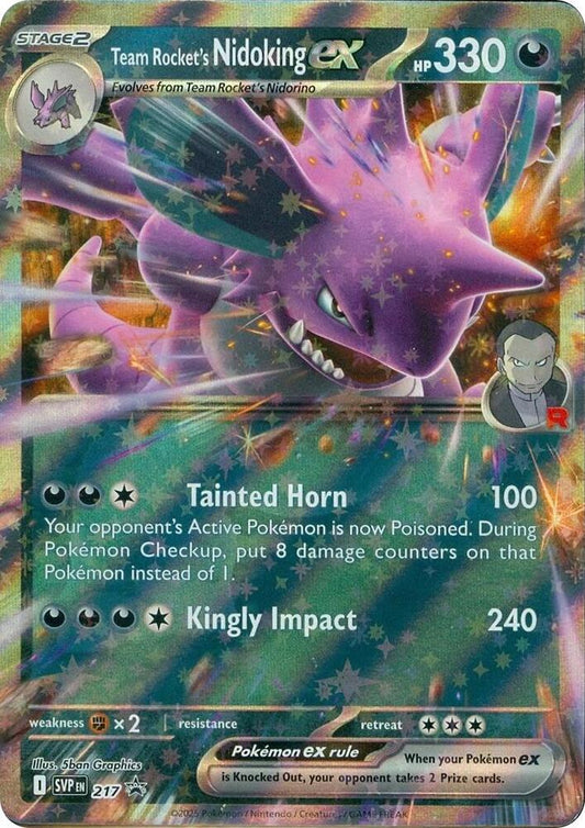 Team Rocket's Nidoking ex - 217 - 217 Promo SV: Scarlet & Violet Promo Cards