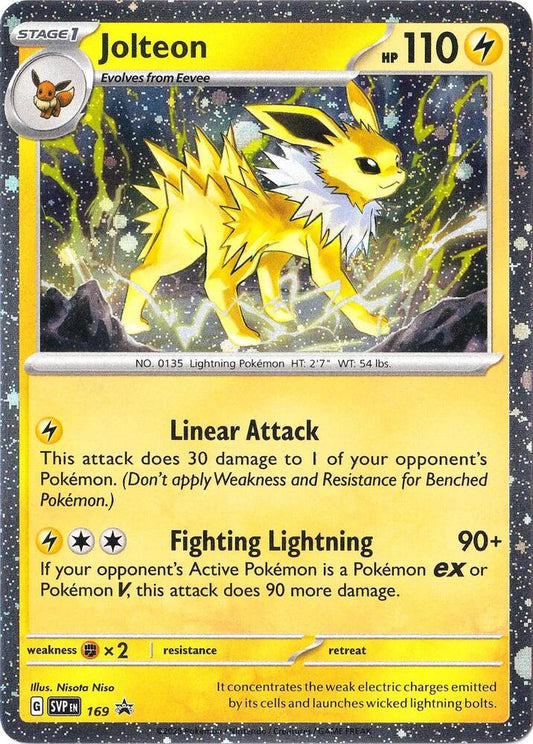 Jolteon - 169 (Cosmos Holo) - 135/165 Rare SV: Scarlet & Violet Promo Cards