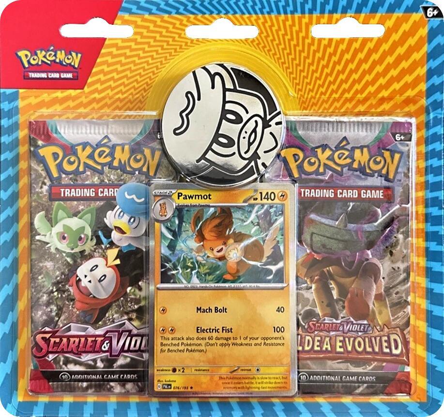 Checklane 2-Pack Blister [Pawmot] (3-tab) Miscellaneous Cards & Products Pokémon card