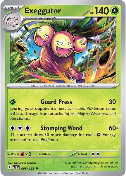 Exeggutor - 005/132 005/132 Uncommon Mega Evolution Pokémon card