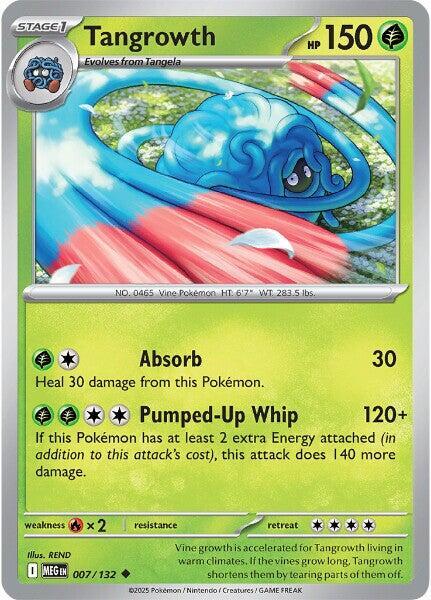 Tangrowth 007/132 Uncommon Mega Evolution Pokémon card