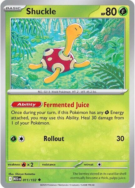 Shuckle - 011/132 011/132 Uncommon Mega Evolution Pokémon card