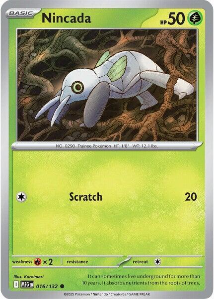 Nincada - 016/132 Common ME01: Mega Evolution