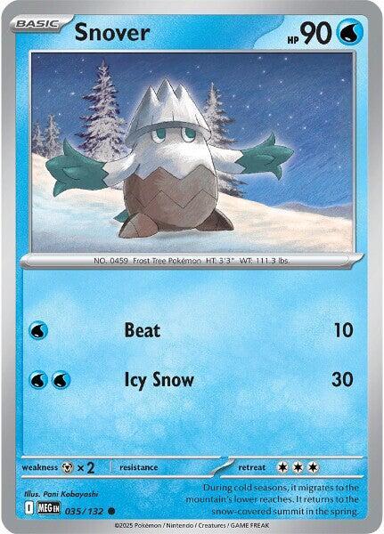 Snover - 035/132 035/132 Common Mega Evolution Pokémon card