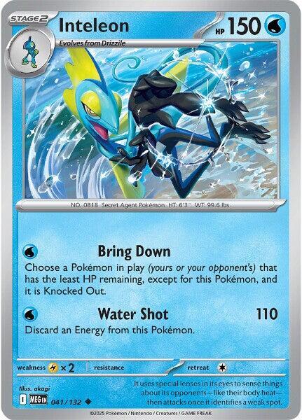 Inteleon - 041/132 041/132 Uncommon Mega Evolution Pokémon card
