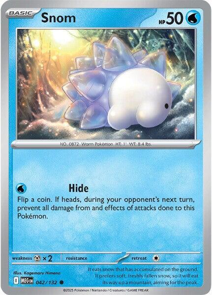 Snom 042/132 Common Mega Evolution Pokémon card
