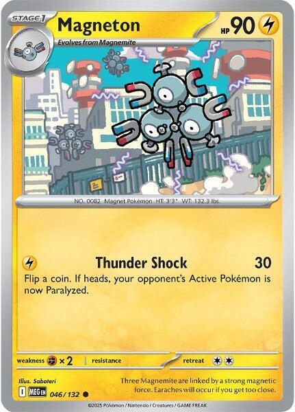 Magneton 046/132 Common Mega Evolution Pokémon card