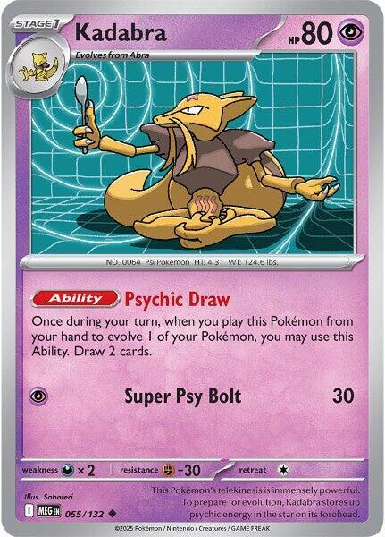 Kadabra - 055/132 Uncommon ME01: Mega Evolution