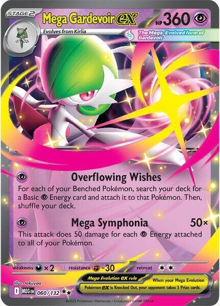 Mega Gardevoir ex - 060/132 060/132 Double Rare Mega Evolution Pokémon card
