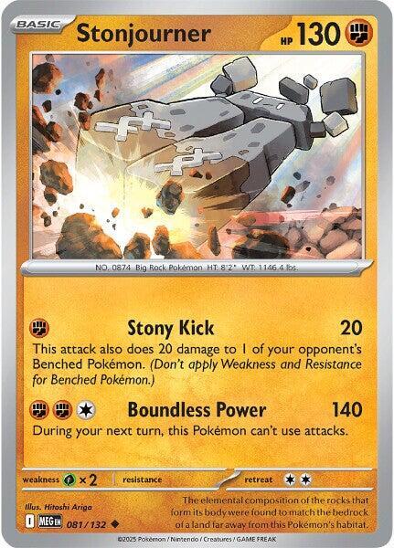 Stonjourner 081/132 Uncommon Mega Evolution Pokémon card