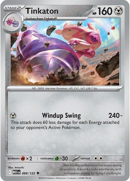 Tinkaton - 098/132 Uncommon ME01: Mega Evolution