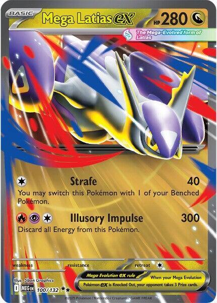 Mega Latias ex - 100/132 100/132 Double Rare Mega Evolution Pokémon card