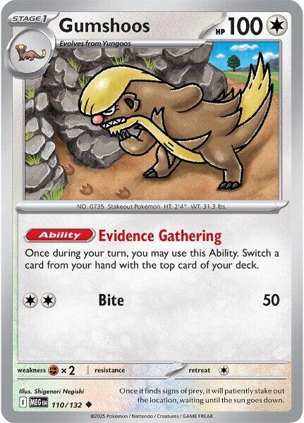 Gumshoos - 110/132 110/132 Uncommon Mega Evolution Pokémon card