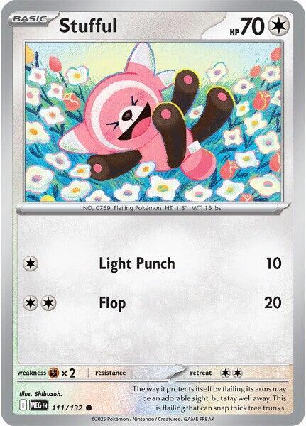 Stufful - 111/132 111/132 Common Mega Evolution Pokémon card