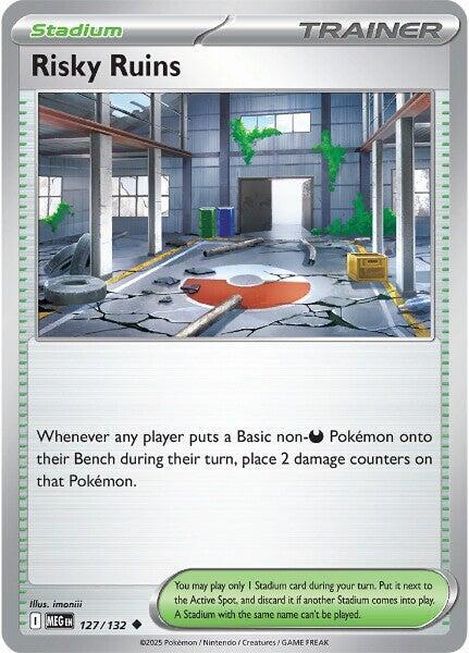 Risky Ruins 127/132 Uncommon Mega Evolution Pokémon card