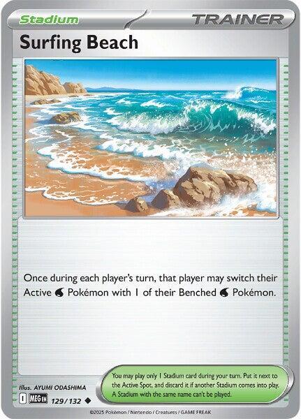 Surfing Beach - 129/132 Uncommon ME01: Mega Evolution