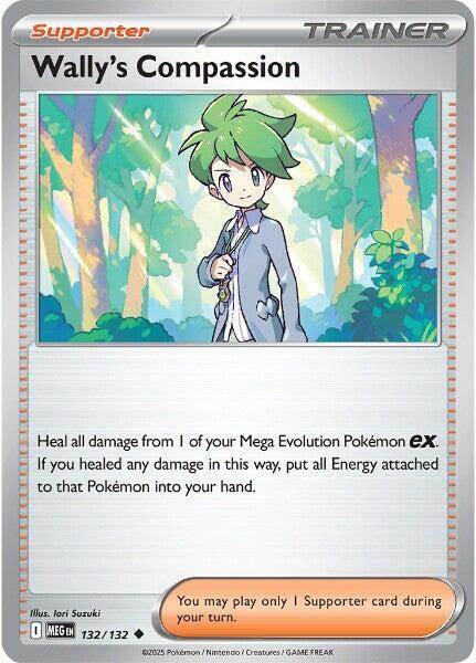 Wally's Compassion - 132/132 132/132 Uncommon Mega Evolution Pokémon card