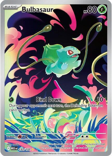 Bulbasaur - 133/132 133/132 Illustration Rare Mega Evolution Pokémon card