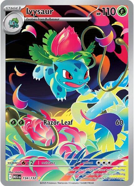Ivysaur - 134/132 134/132 Illustration Rare Mega Evolution Pokémon card