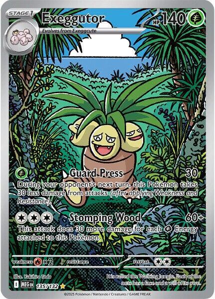 Exeggutor - 135/132 135/132 Illustration Rare Mega Evolution Pokémon card