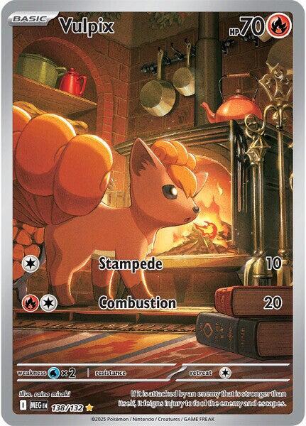 Vulpix - 138/132 138/132 Illustration Rare Mega Evolution Pokémon card
