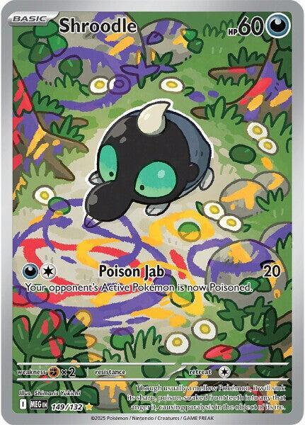 Shroodle - 149/132 149/132 Illustration Rare Mega Evolution Pokémon card