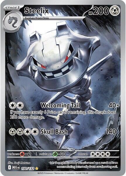 Steelix - 150/132 150/132 Illustration Rare Mega Evolution Pokémon card