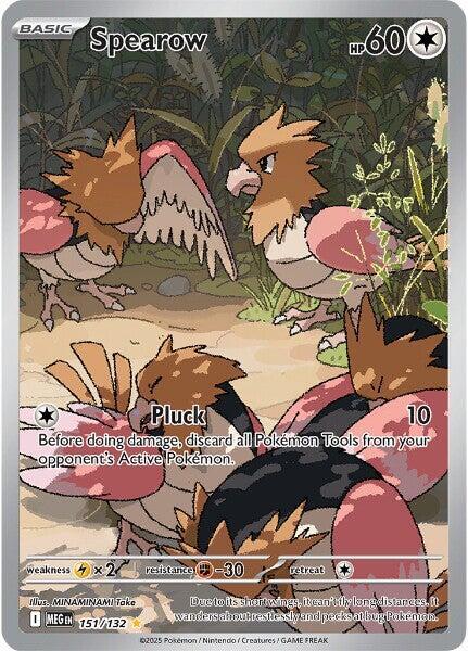 Spearow - 151/132 Illustration Rare ME01: Mega Evolution