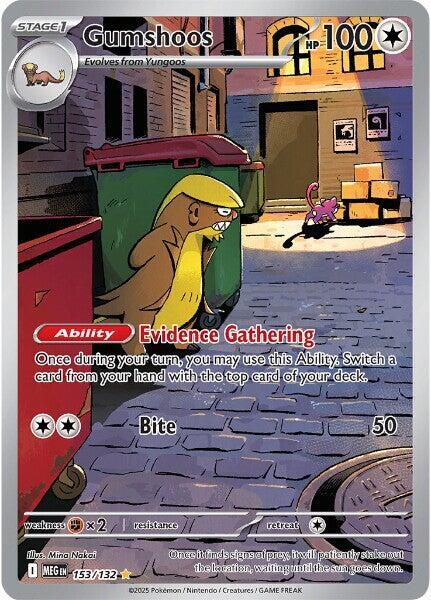 Gumshoos - 153/132 153/132 Illustration Rare Mega Evolution Pokémon card
