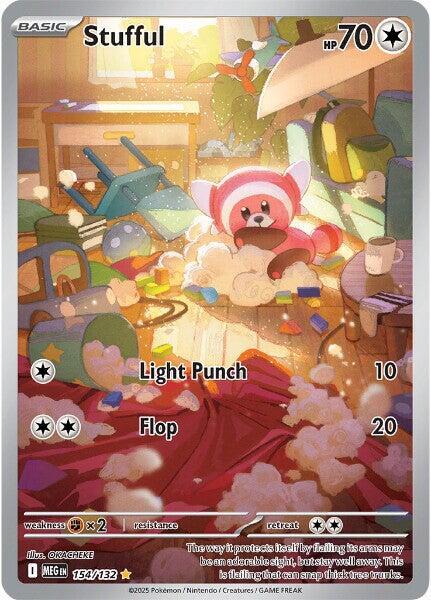 Stufful - 154/132 154/132 Illustration Rare Mega Evolution Pokémon card