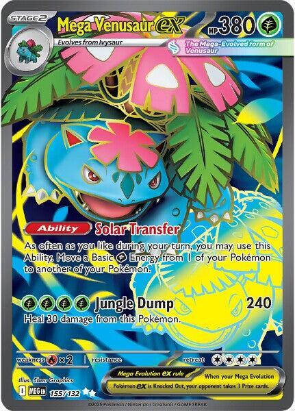 Mega Venusaur ex - 155/132 155/132 Ultra Rare Mega Evolution Pokémon card