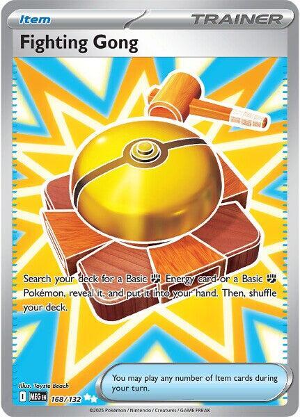 Fighting Gong - 168/132 168/132 Ultra Rare Mega Evolution Pokémon card