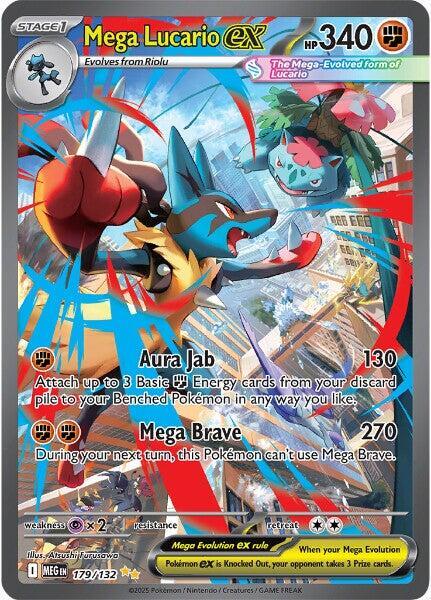 Mega Lucario ex - 179/132 179/132 Special Illustration Rare Mega Evolution Pokémon card