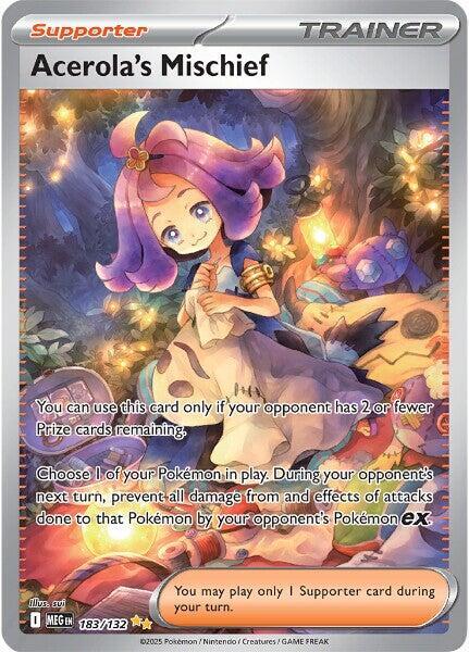 Acerola's Mischief - 183/132 183/132 Special Illustration Rare Mega Evolution Pokémon card