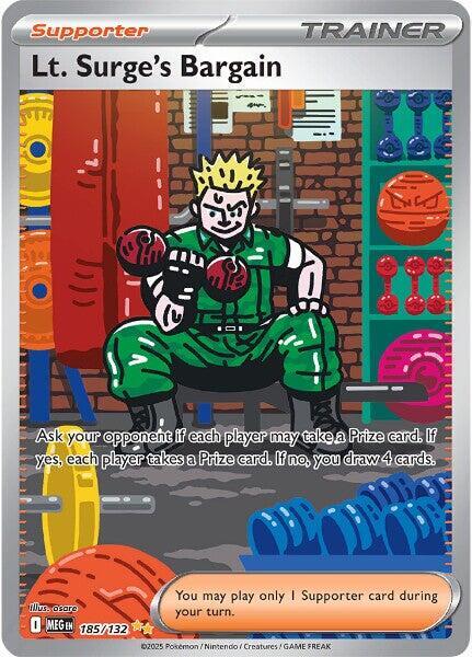 Lt. Surge's Bargain - 185/132 Special Illustration Rare ME01: Mega Evolution