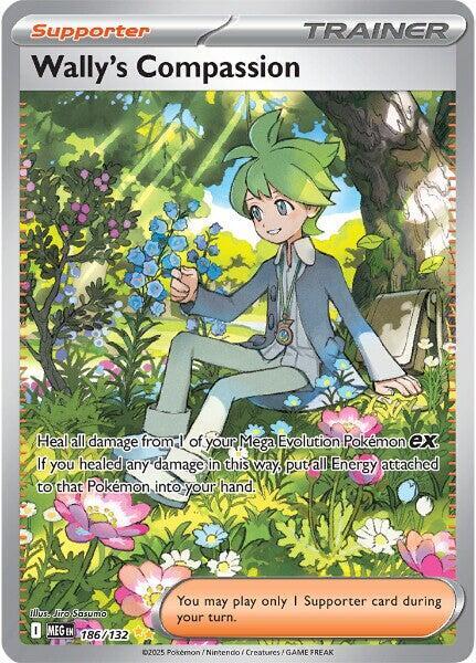 Wally's Compassion - 186/132 186/132 Special Illustration Rare Mega Evolution Pokémon card
