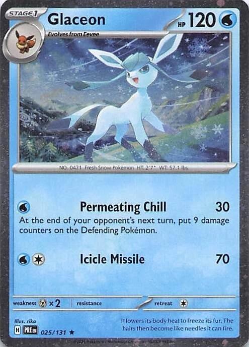 Glaceon - 025/131 (Cosmos Holo) Rare Miscellaneous Cards & Products