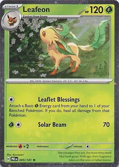 Leafeon - 005/131 (Cosmos Holo) 005/131 Rare Miscellaneous Cards & Products Pokémon card