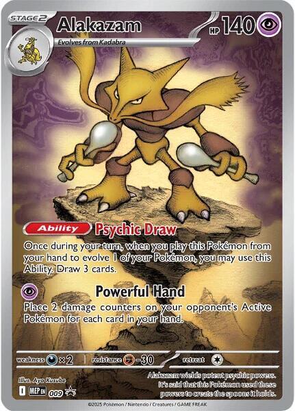 Alakazam - 009 9 Promo Mega Evolution Promo Pokémon card
