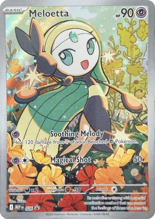 Meloetta - 026 26 Illustration Rare Mega Evolution Promo Pokémon card