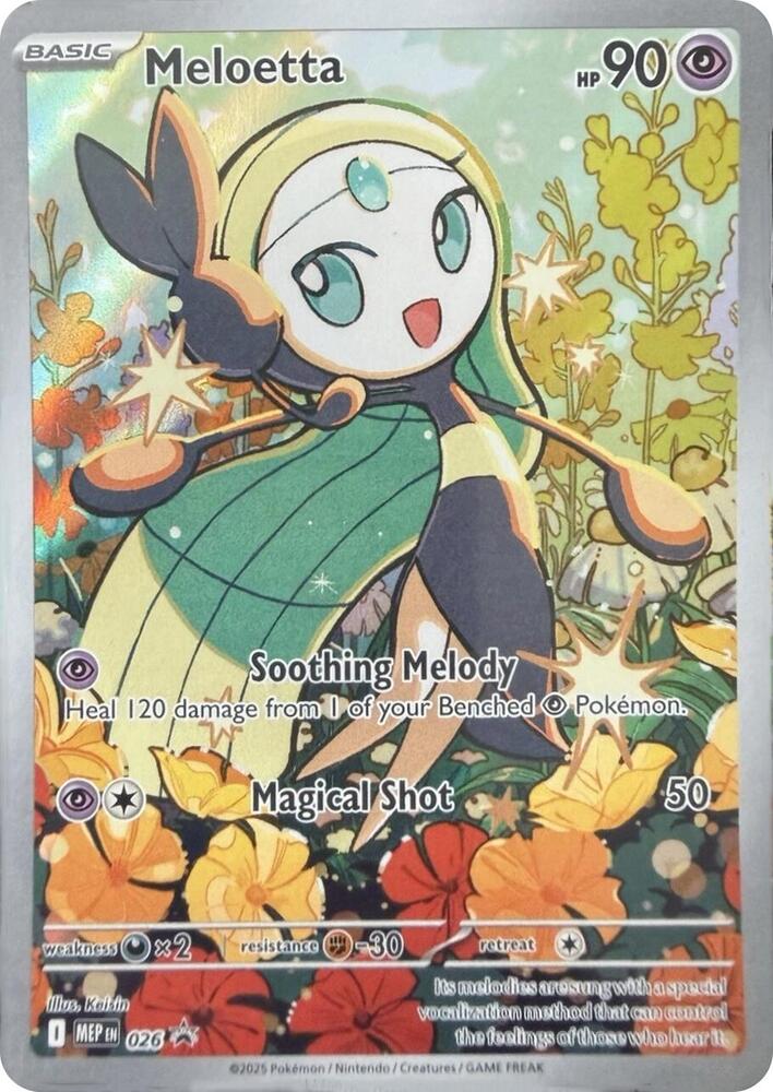 Meloetta - 026 26 Illustration Rare Mega Evolution Promo Pokémon card