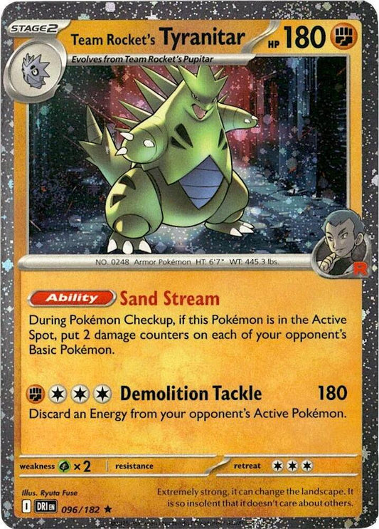 Team Rocket's Tyranitar - 096/182 (Cosmos Holo) 096/182 Promo Miscellaneous Cards & Products Pokémon card